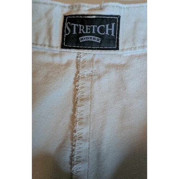 RIDERS STRETCH- WOMEN'S KHAKI CROPPED FLAT FRONT PANTS - SIZE 20W - Picture 4 of 10